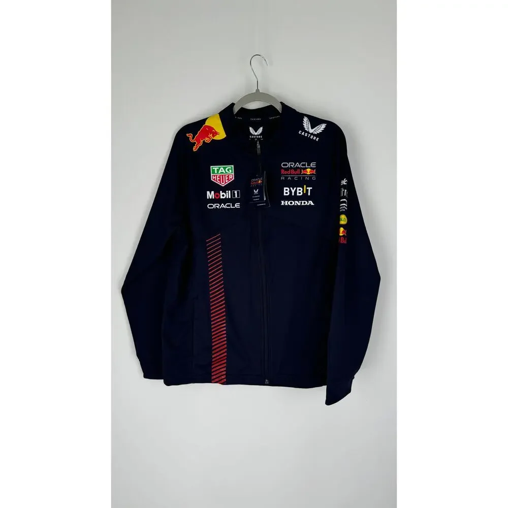 Castore Oracle Red Bull Racing F1 Team Soft Shell Jacket Mens Large New Blue - Picture 4 of 15